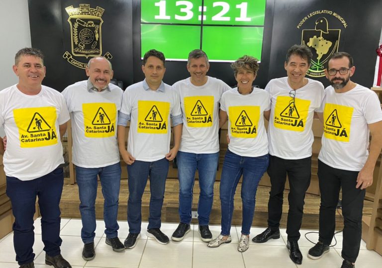 Vereadores de Camboriú lançam campanha “Avenida Santa Catarina JÁ”