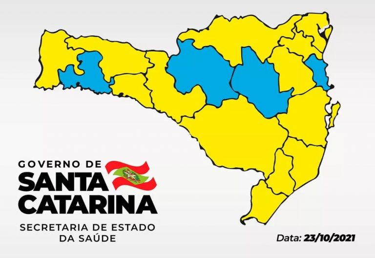 Pela primeira vez, região da AMFRI está em azul na matriz COVID