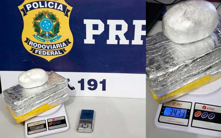 Homem é preso com mais de 3 quilos de cocaína na BR 101