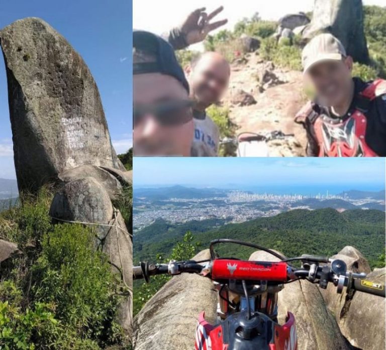 Trilheiros picham Pico da Pedra e repercussão faz grupo voltar para limpar
