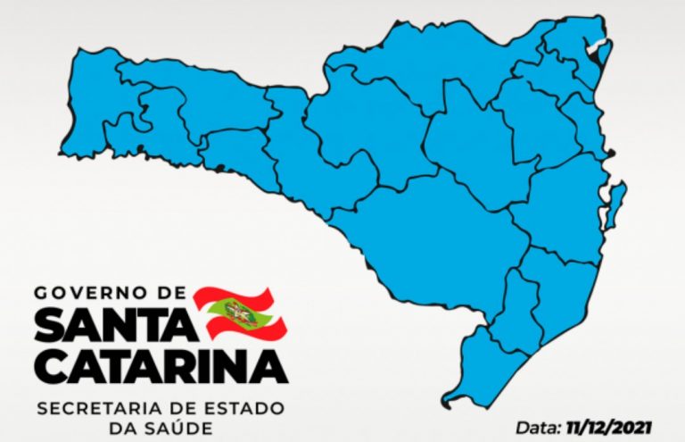 Pela primeira vez, todas as 17 regiões de SC no nível moderado para COVID
