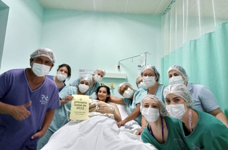 O primeiro bebê de 2022 em BC, nasceu na madrugada do dia 1º