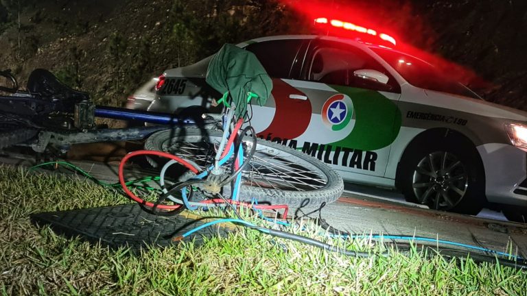 Homem é preso enquanto furtava fiação da Avenida Panorâmica