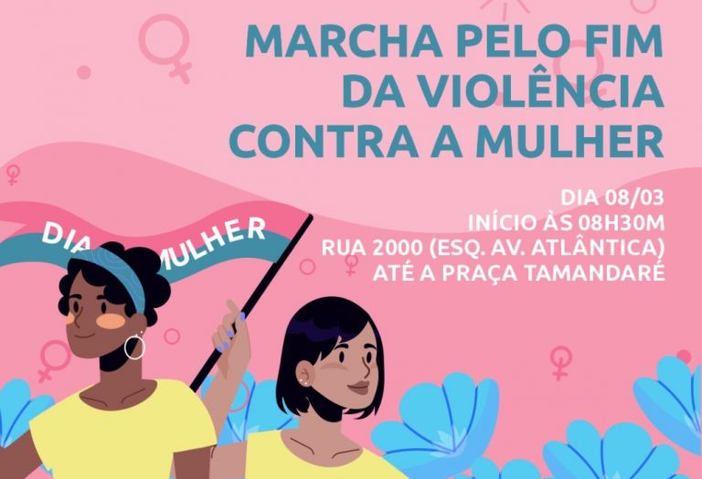 Marcha pelo fim da violência contra à mulher ocorre nesta terça-feira em BC