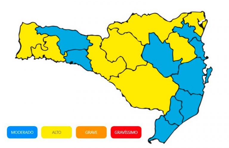 AMFRI segue em nível moderado (azul) na Matriz de Risco
