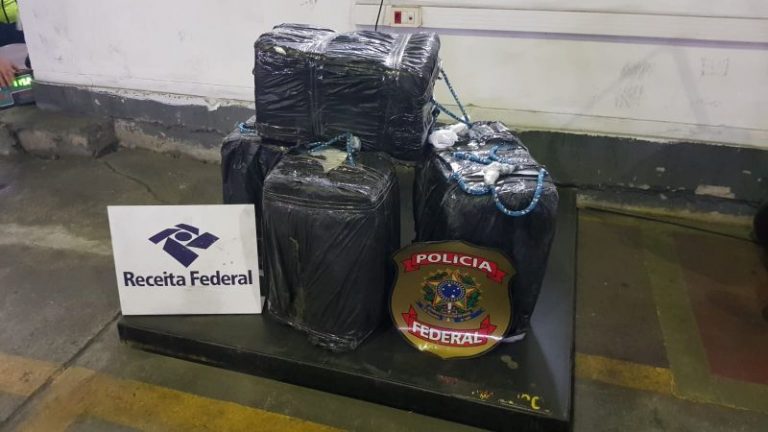 PF flagra 250kg de cocaína em contêiner no Porto de Itajaí