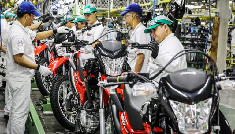 Produção de motocicletas aumenta 18% no primeiro semestre de 2022