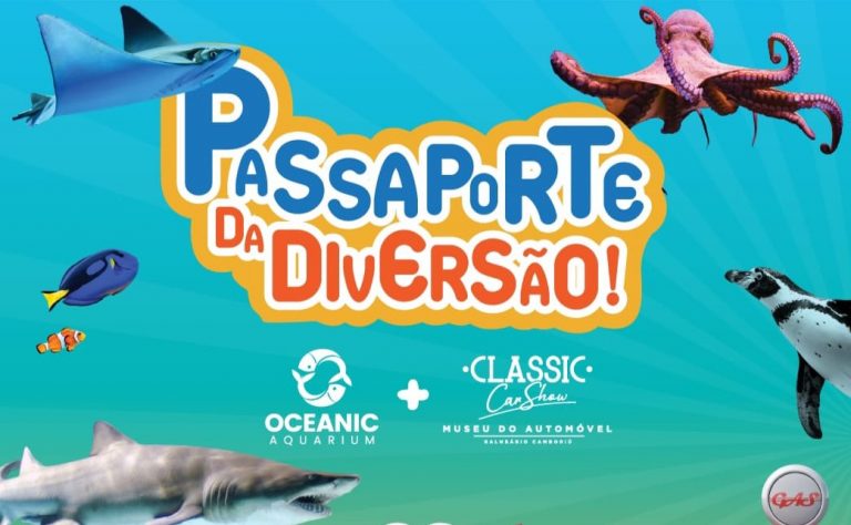 Em outubro criança entra de graça no Oceanic Aquarium e Passaporte da Diversão