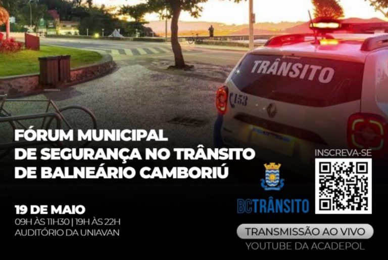 Fórum Municipal de Segurança no Trânsito é nesta quinta-feira