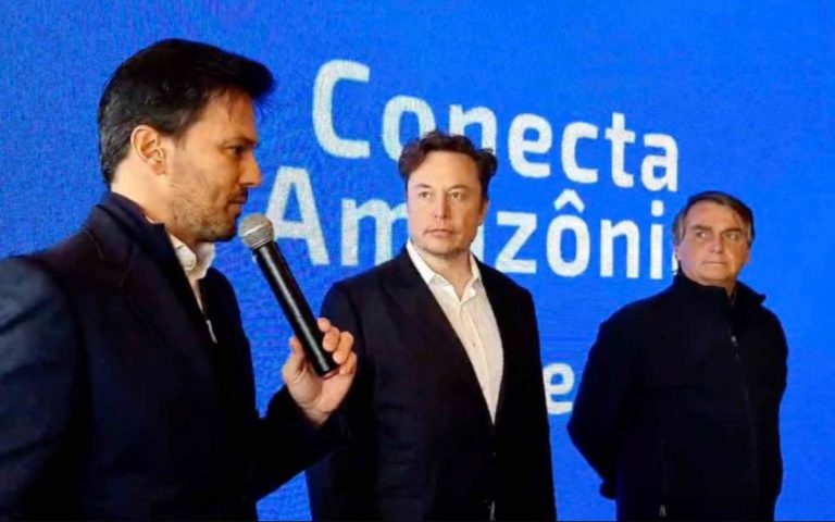 Presidente Bolsonaro se encontra com empresário Elon Musk em São Paulo