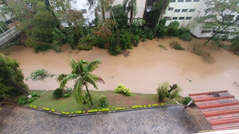 Veja registros da chuva em Santa Catarina nesta quarta