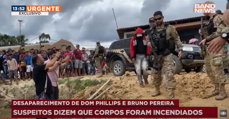 Suspeito confessa ter matado Bruno Pereira e Dom Phillips, diz TV