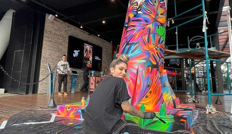 Entrada do complexo da FG Big Wheel está de cara nova
