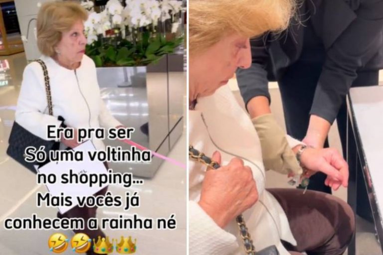 Maria Berklian, a ‘Rainha do Brasil’, viraliza com “comprinhas nada básicas” em shoppings de SP