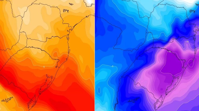 Fim de semana terá brutal mudança de temperatura
