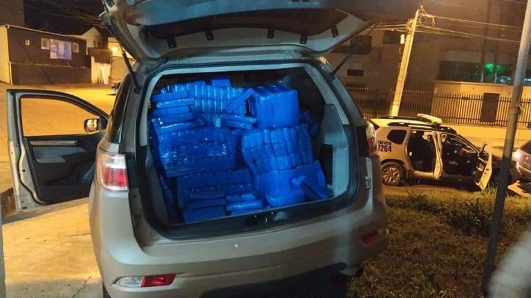 Polícia Militar apreende quase 400 quilos de maconha