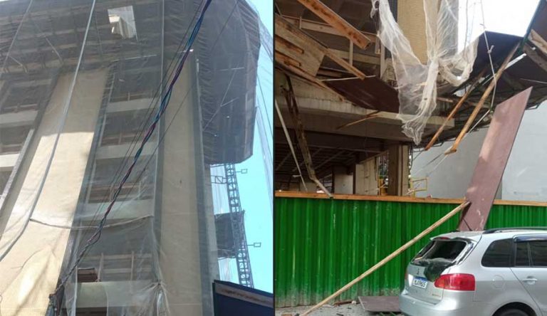 Trabalhador cai do 14° andar de edifício em construção e sobrevive