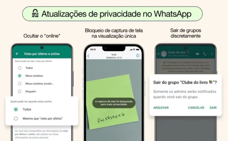 Usuários do WhatsApp já podem sair discretamente de grupos e ocultar status de online