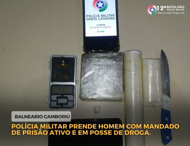 PM prende foragido da justiça com drogas na Barra