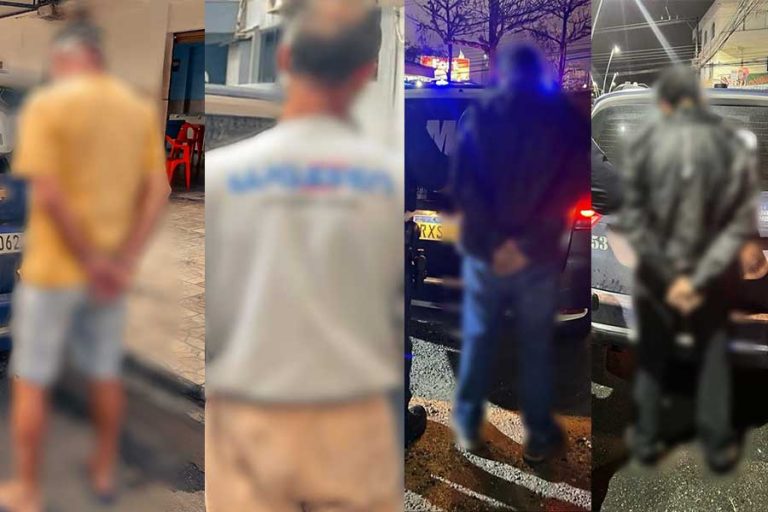 Quatro foragidos foram presos em 24 horas pela GM em Balneário Camboriú