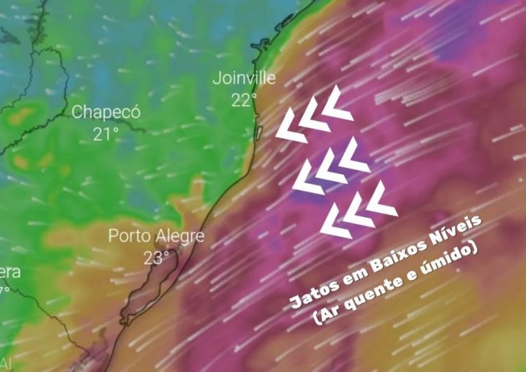 Meteorologia vê possibilidade de mais de 1000 milímetros de chuva em SC