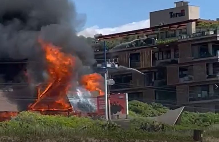 Incêndio no Warung por pouco não atingiu condomínio de luxo