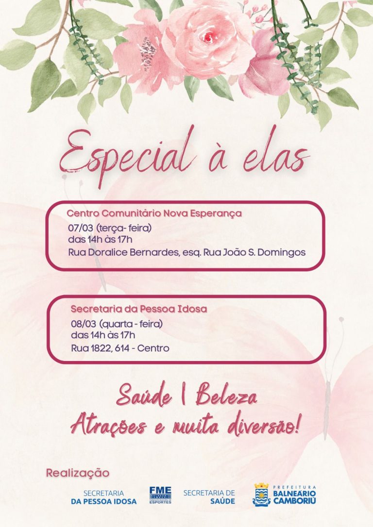 Secretaria da Pessoa Idosa tem programação alusiva ao Dia da Mulher