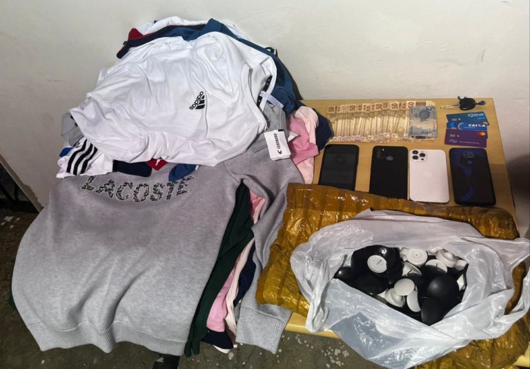 PM prende ladrões que furtavam em Outlet