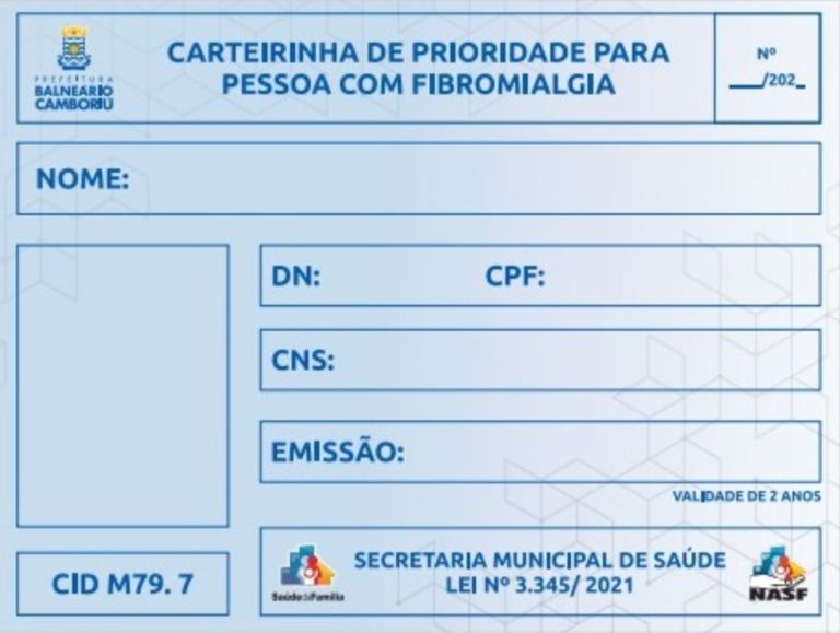 Saiba como solicitar as carteirinhas de Fibromialgia