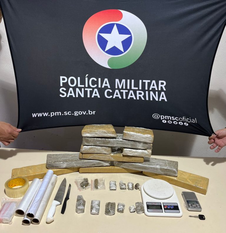 PM prende homem com 9 kg de maconha em Camboriú