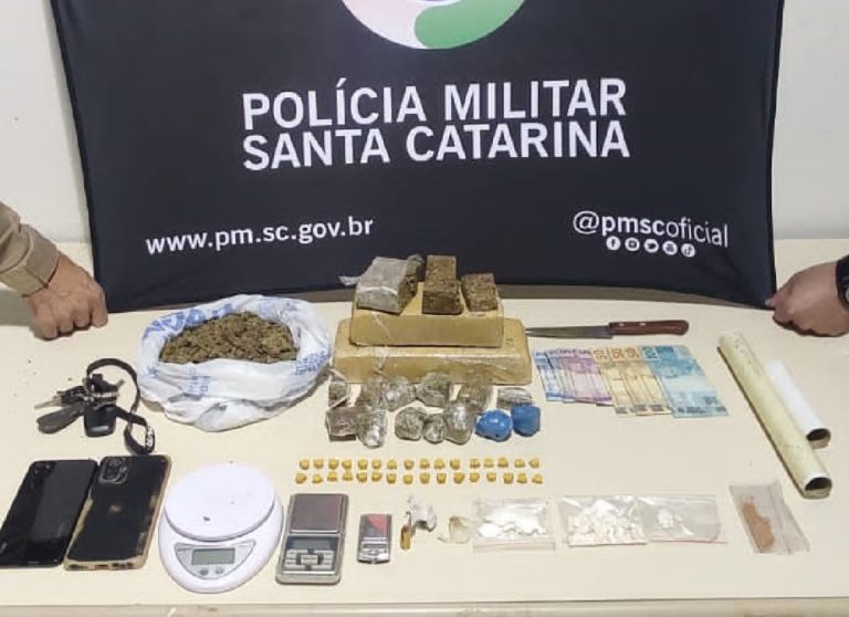 Polícia Militar prende homem com grande quantidade de drogas