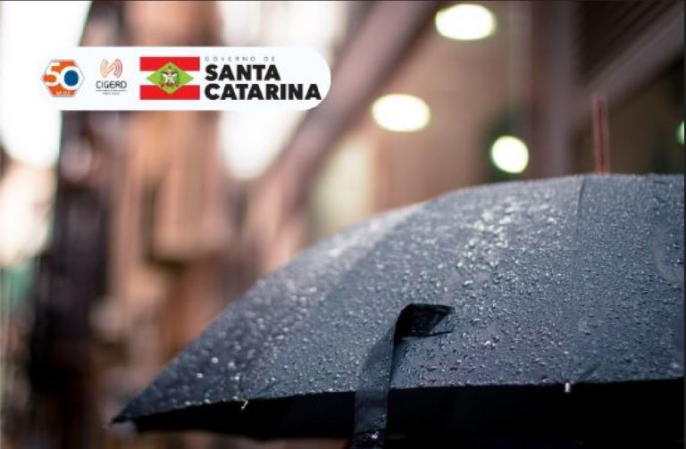 Santa Catarina terá semana chuvosa. Confira a previsão