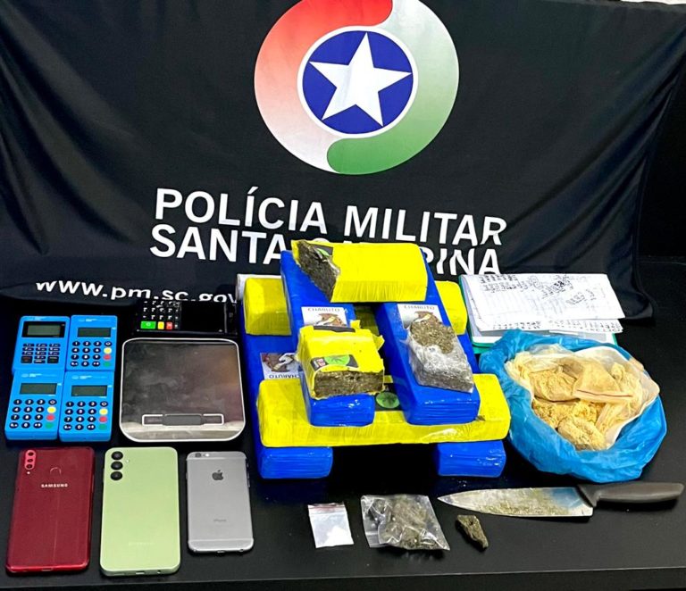 Homem é preso com maconha, MDMA e cocaína em Camboriú