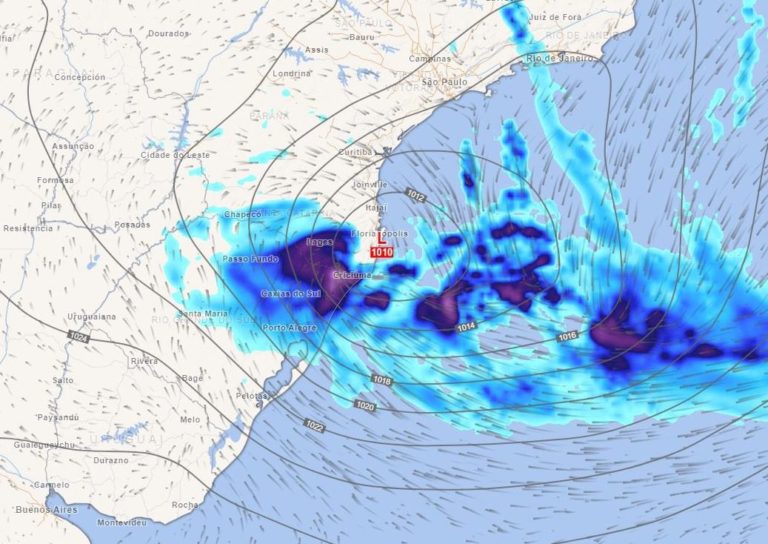 Ciclone traz mais chuva em Santa Catarina nos próximos dias