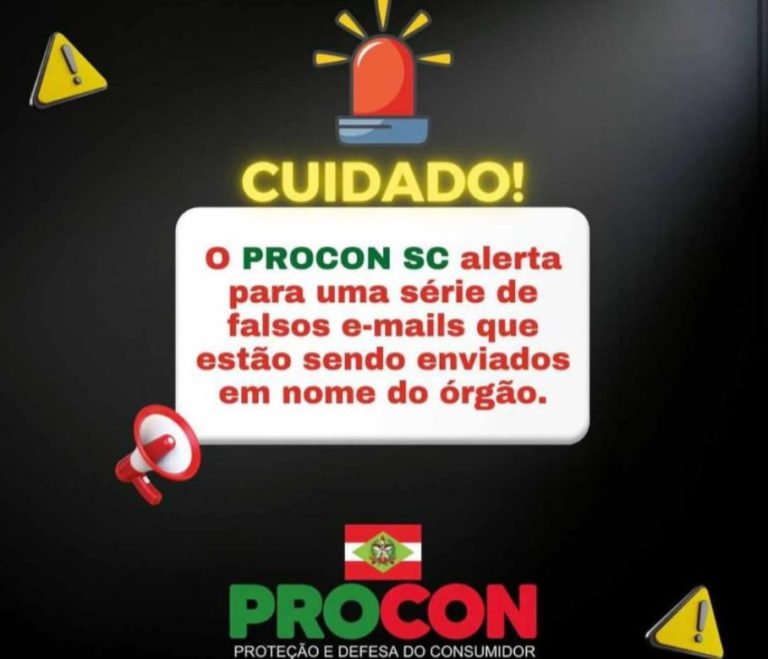 Procon de BC alerta sobre golpe em e-mail falso