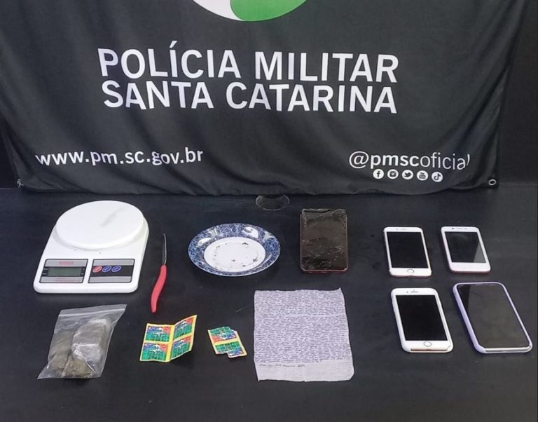 Polícia Militar prende homem por tráfico de drogas em Camboriú
