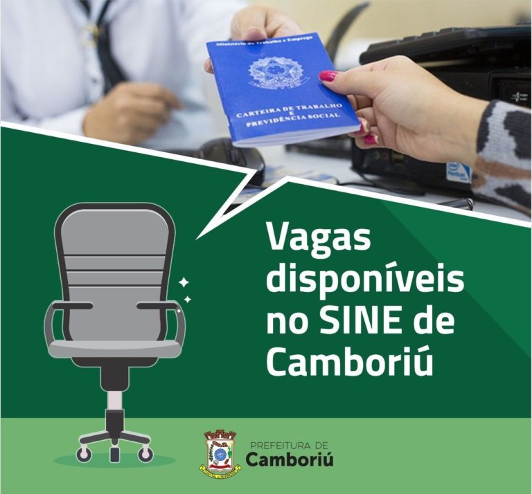 SINE de Camboriú divulga vagas de emprego