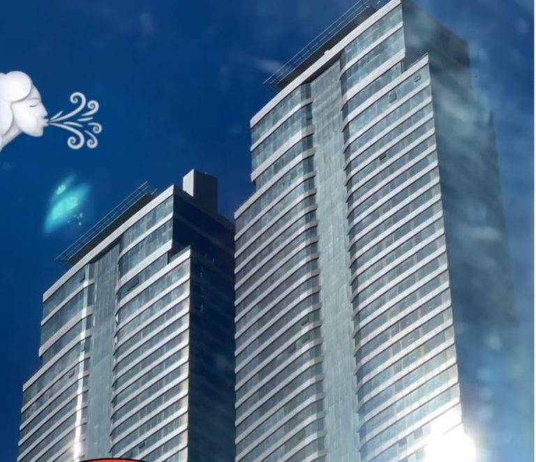Vídeo: Torres do Yachthouse balançam com ventos em Balneário Camboriú