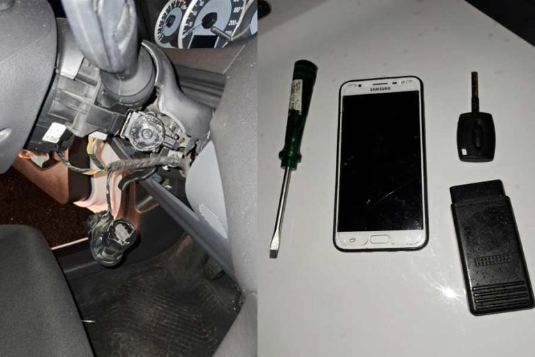 Dois são presos após roubar carro no Centro