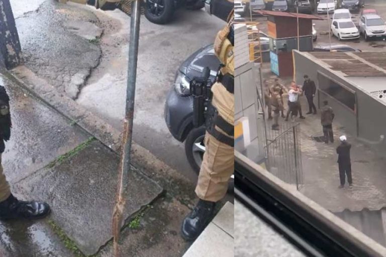 Homem é preso após tentar assaltar e agredir vítima com uma barra de ferro