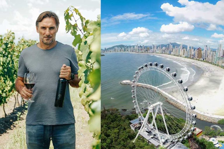 Craque do futebol argentino lança marca de vinho na FG Big Wheel