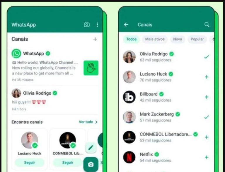 Canal no WhatsApp: como encontrar e seguir canais de atualizações