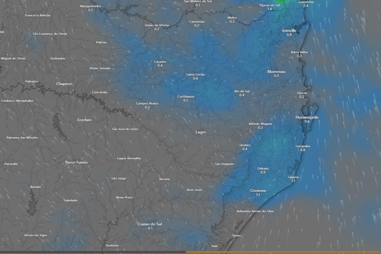 Confira a previsão do tempo para os próximos dias em Santa Catarina