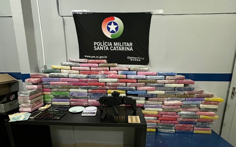 PM de Camboriú apreende 156kg de cocaína no interior da cidade
