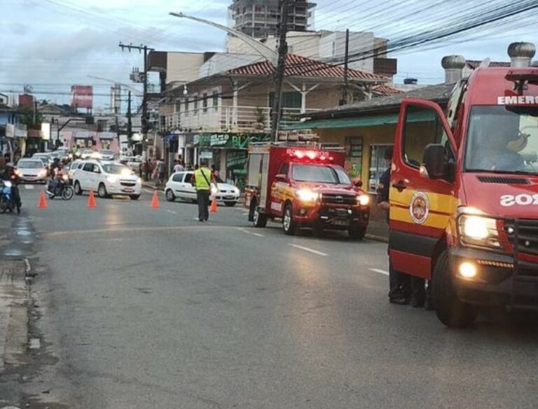 Motorista foge após colidir com motocicleta e deixar condutor ferido em Camboriú