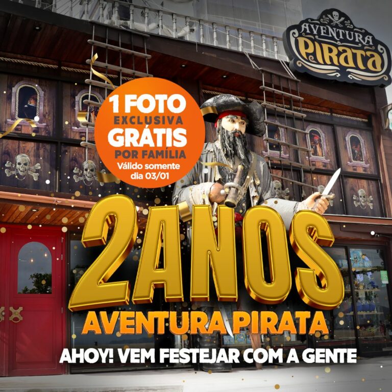Aventura Pirata completa dois anos e se destaca entre as principais atrações turísticas de BC