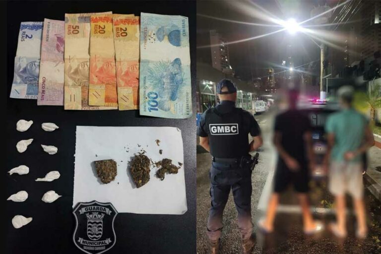 Dois são detidos por tráfico na Av. Atlântica