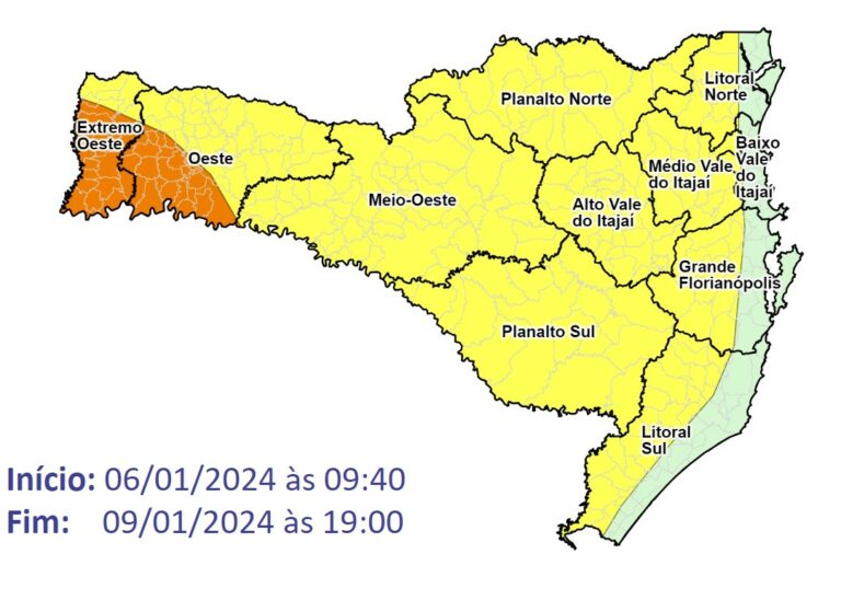 Onda de calor em Santa Catarina segue até pelo menos sexta-feira (09)