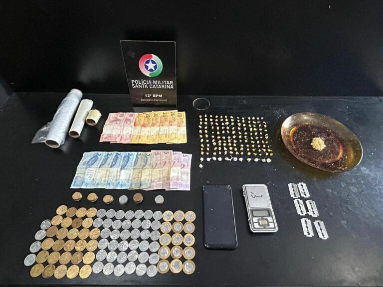 Três são presos em flagrante por tráfico de drogas em Balneário Camboriú