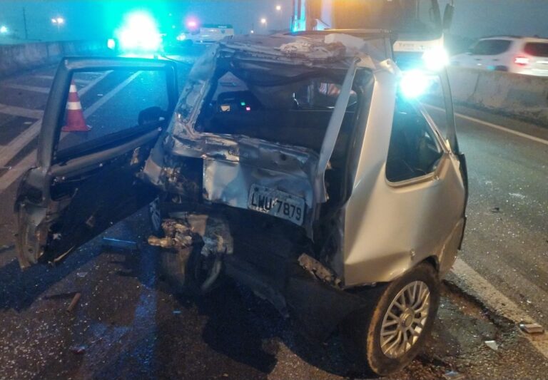Motorista morre atropelado ao sair de carro para verificar pane na BR-101